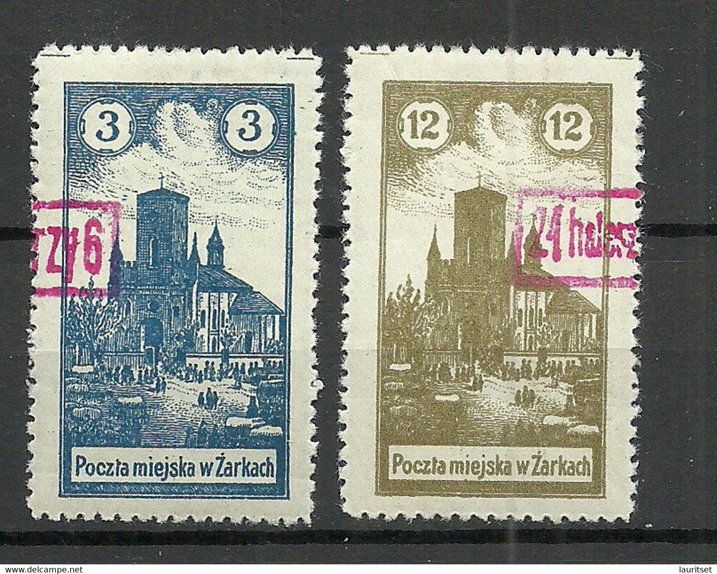 FAUX Poland Polska Polen 1918 Local Post ZARKI Michel 4 & 6 * FAKE Fälschungen - Nuovi