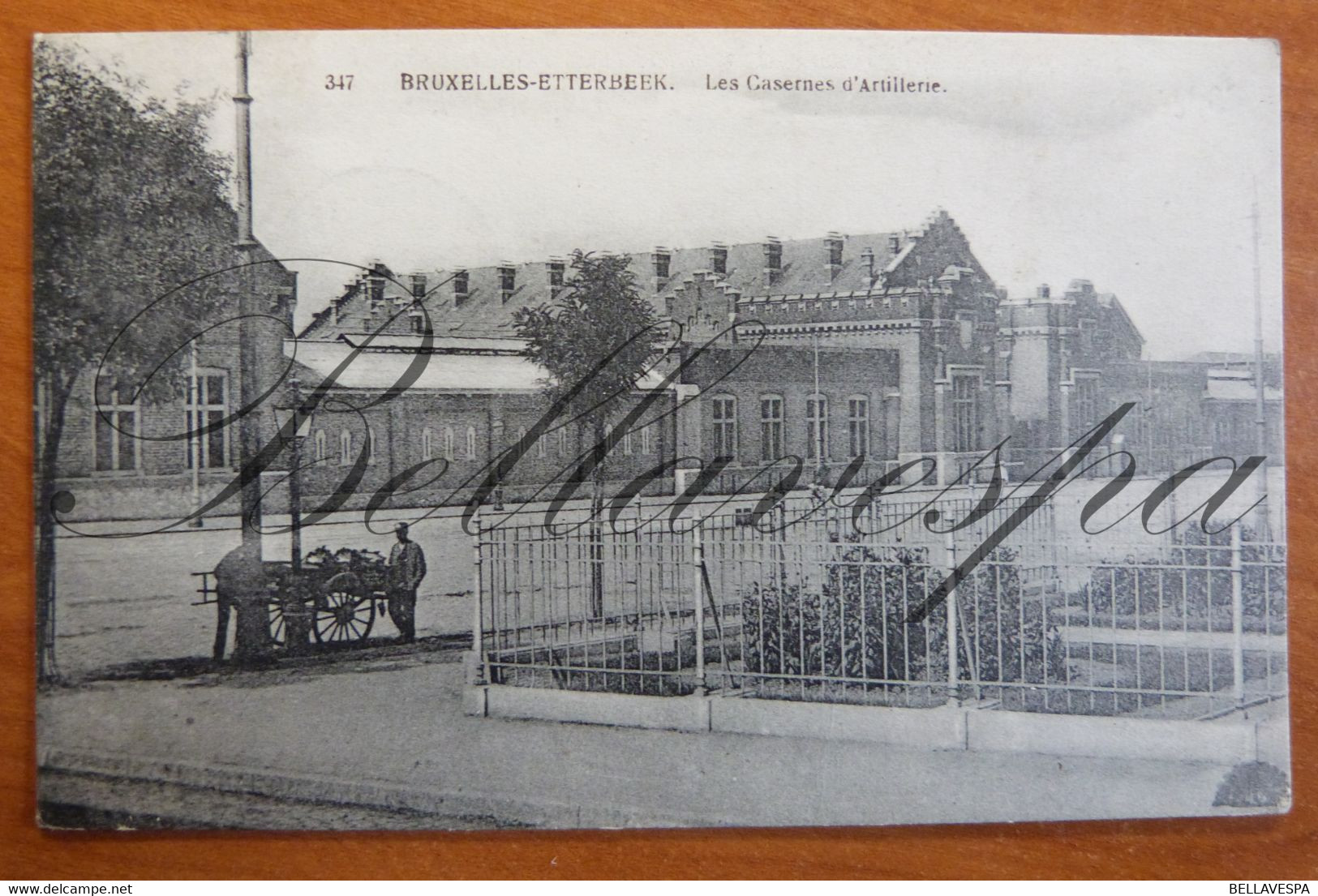 Etterbeek. Caserne Kazerne Artillerie. N°237 Feldpost 15-04-1916,3-4N , Bahnhof Brussel Noord. - Barracks