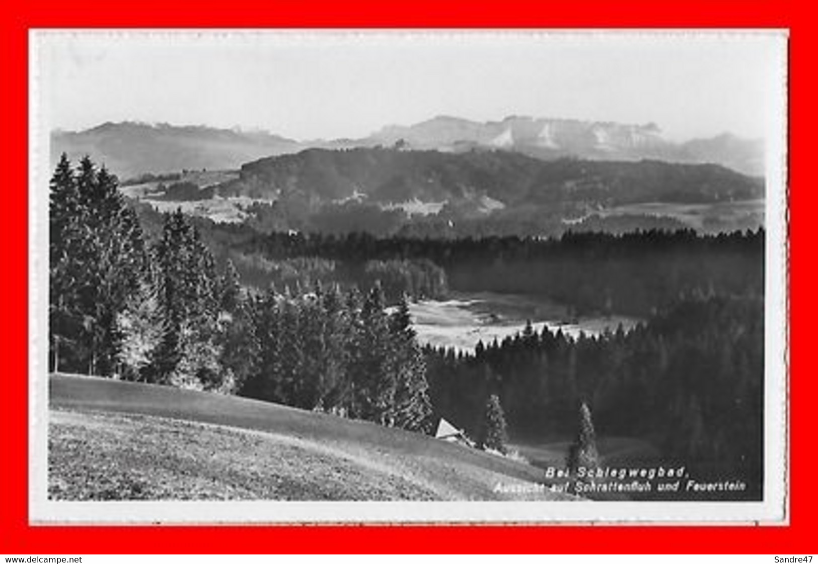 CPSM/pf LINDEN (Suisse)  Bei Schlegwegbad, Aussicht Auf Schrattenfluh Und Feuerstein...I389 - Linden