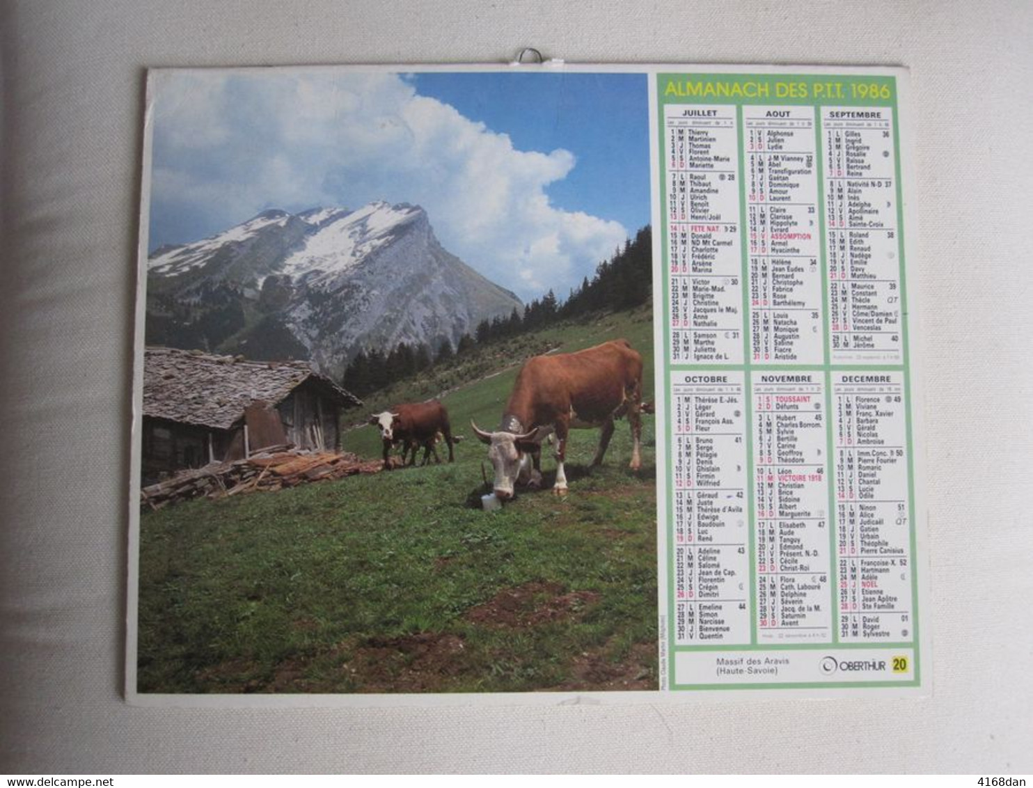 Almanach Des P T T  1986 - Grand Format : 1971-80