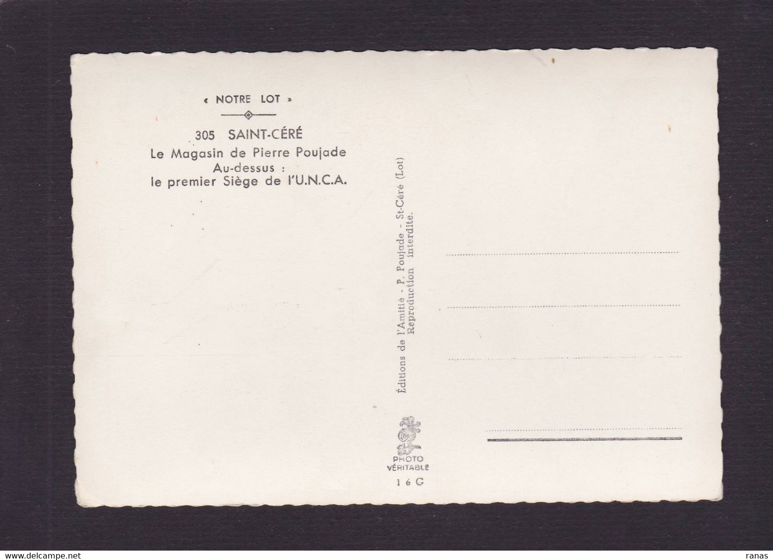 CPSM [46] Lot > Saint-Céré POUJADE Politique éditions De Cartes Postales Commerce Shop Devanture Magasin - Saint-Céré