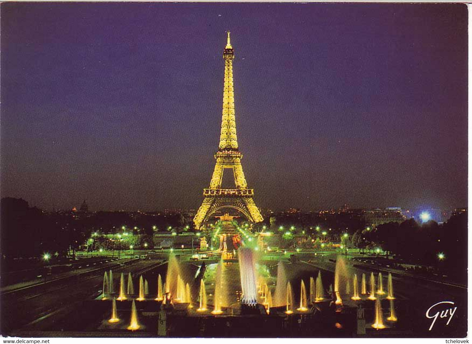 (75). Paris. Tour Eiffel Ed Lyna N° 988, Ed Ec N° 902, Ed Ec N° 907 & 100 Ans (1) & Illuminée La Nuit & Plage - Tour Eiffel