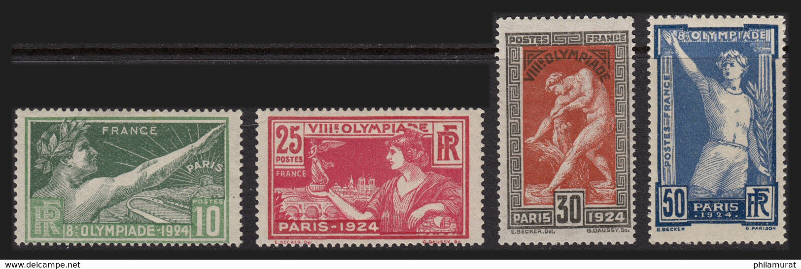 N°183/186, Jeux Olympiques De Paris 1924, Neuf ** Sans Charnière - TB - Ongebruikt