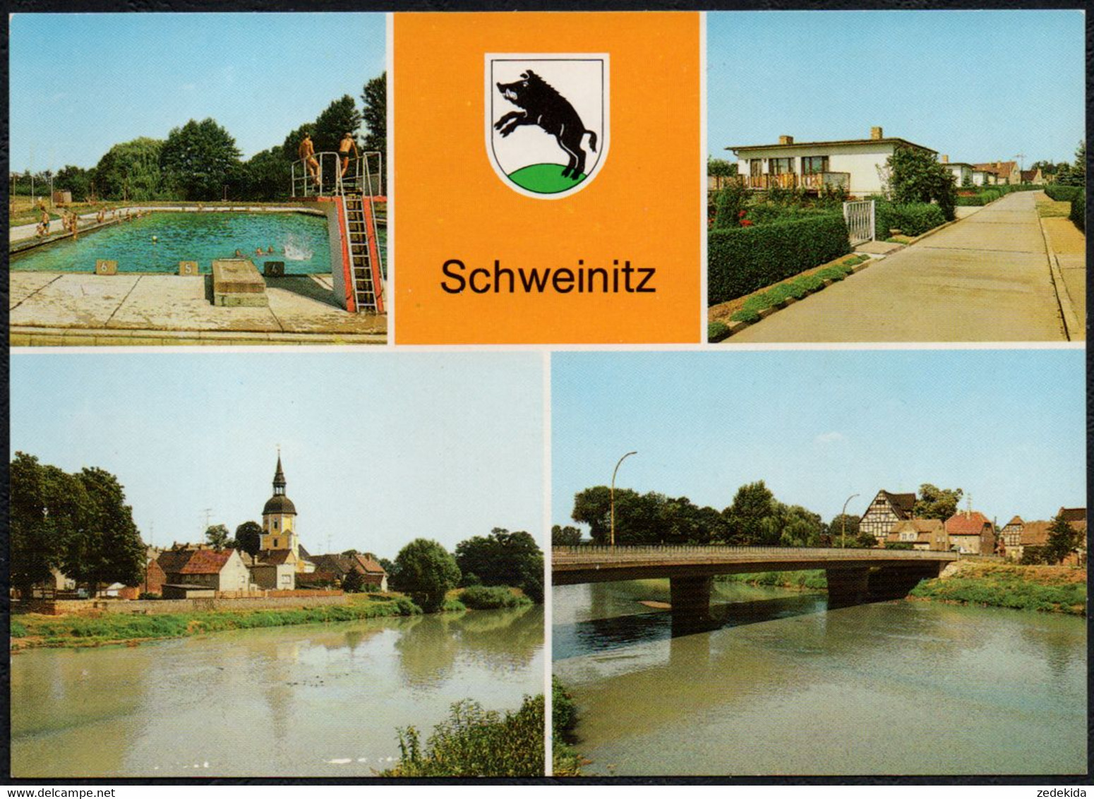 F2528 - TOP Schweinitz Kr. Jessen Freibad - Bild Und Heimat Reichenbach - Jessen