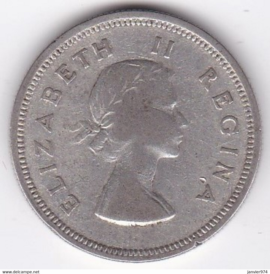 Afrique Du Sud,  2 Shillings 1954 Elizabeth II, En Argent , KM# 50 - Afrique Du Sud