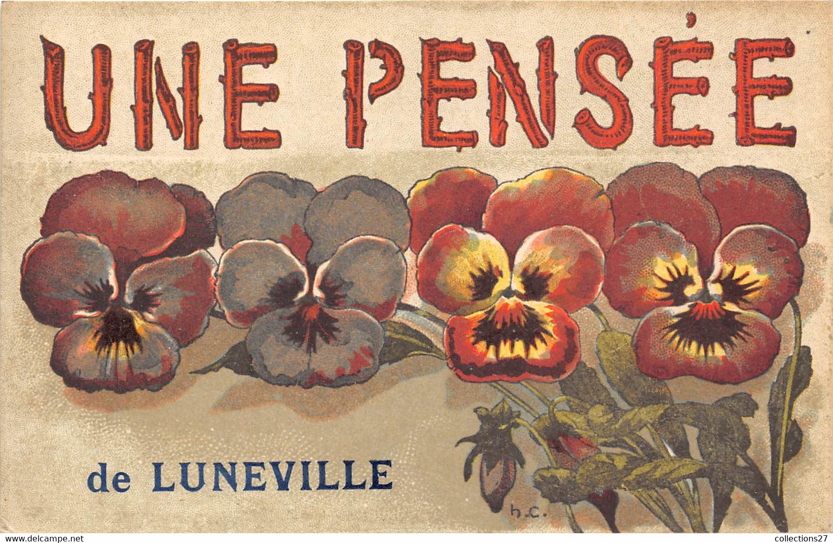 54-LUNEVILLE- UNE PENSEE - Luneville