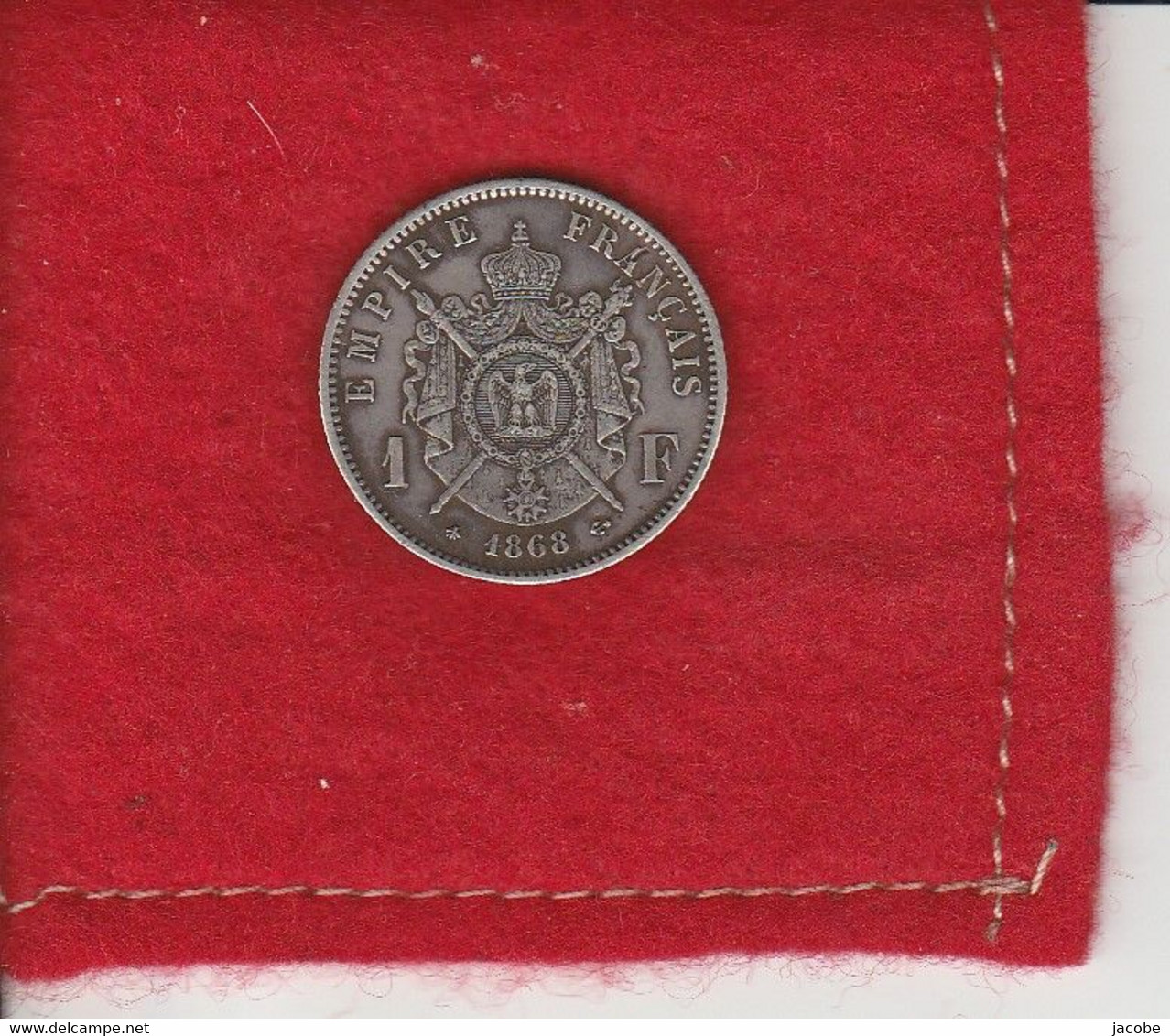 Napoléon III .Second Empire  1 Franc ..1868  A.  Paris .TTB   Jolie Patine Dans Son Jus .. - 1 Franc