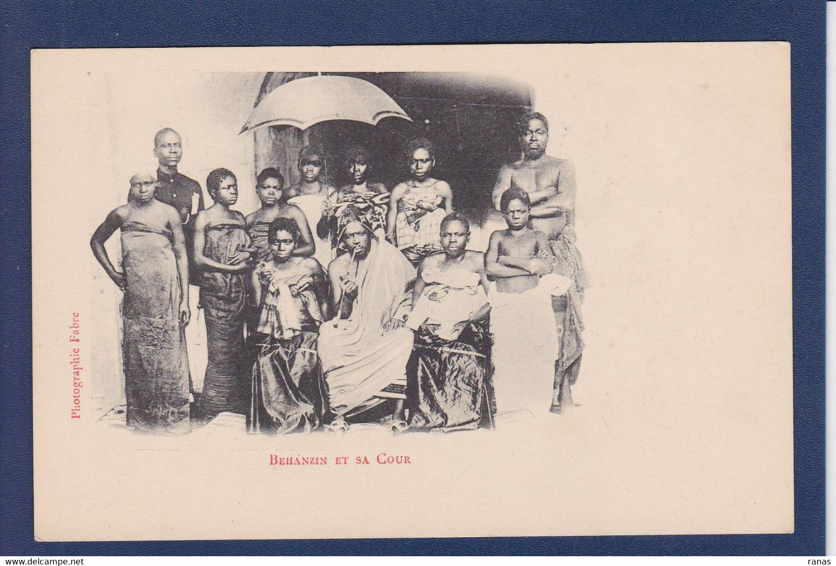CPA Dahomey Le Roi Behanzin Et Sa Cour Non Circulé - Dahomey