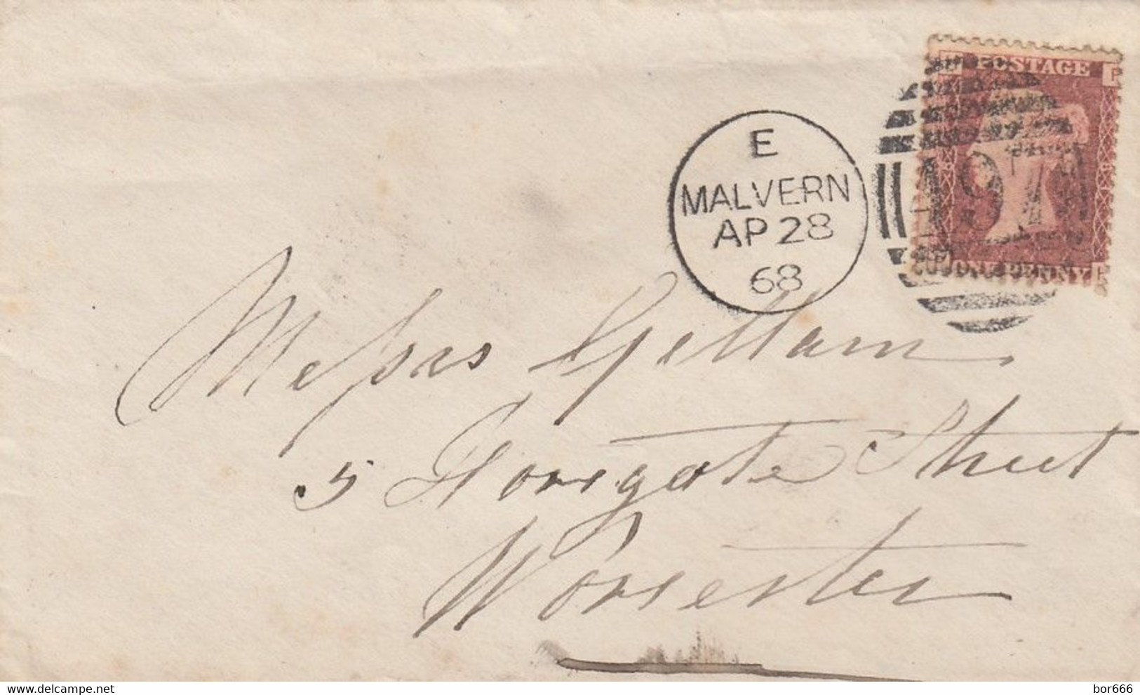 GOOD OLD ENGLAND Postal Cover 1868 - Good Stamped: Victoria - Brieven En Documenten