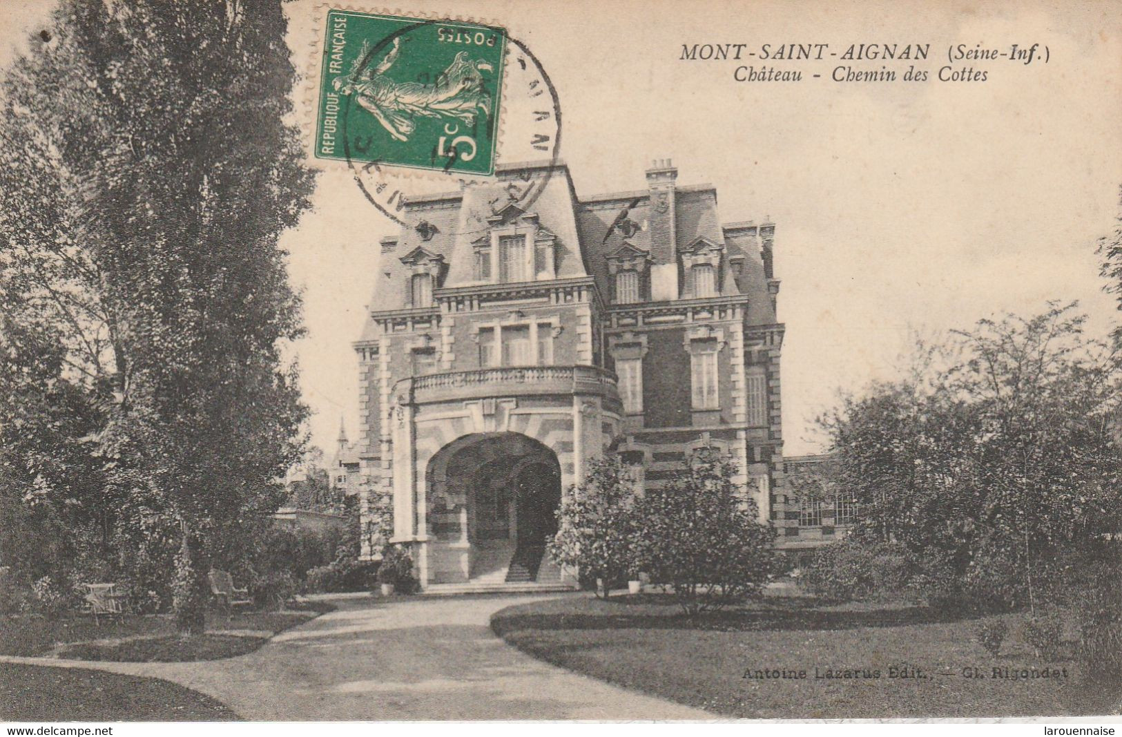 76 - MONT SAINT AIGNAN - Château, Chemin Des Cottes - Mont Saint Aignan