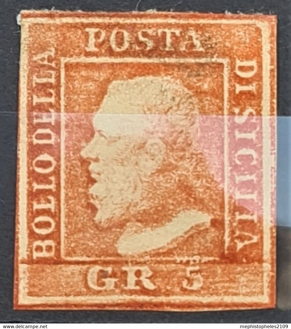 SICILIA 1859 - MNG/MLH - Sc# 14 - 5gr - Sicily