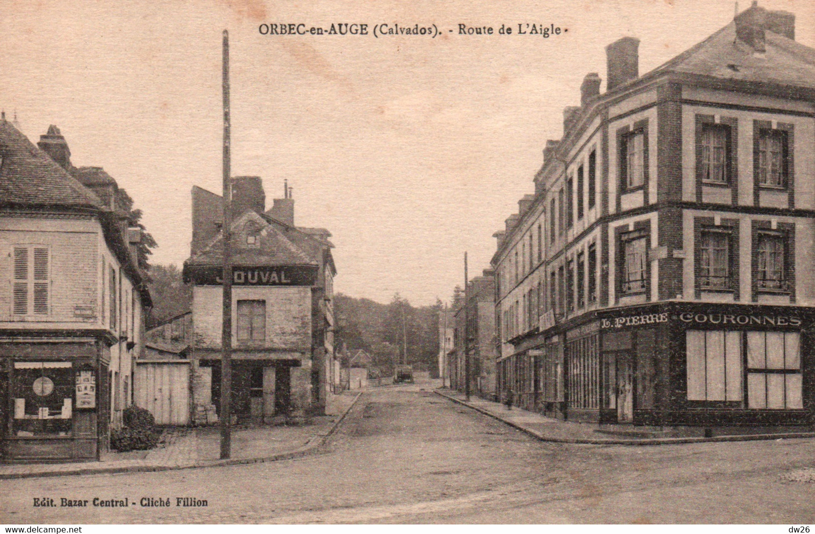 Orbec-en-Auge (Calvados) Route De L'Aigle - Edition Bazar Central - Orbec