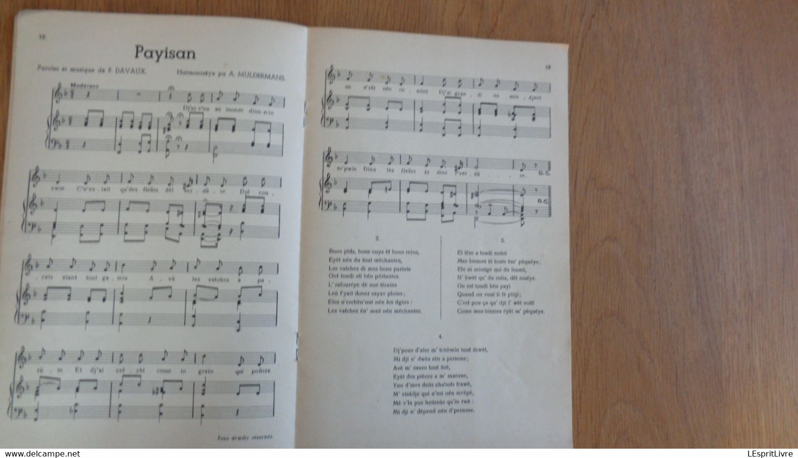 IN TRAVAYANT 10 Tchansons Wallonnes Ferdinand Davaux Arthur Muldermans Chanson Patois Wallon Charleroi Pays Noir Musique - Belgique