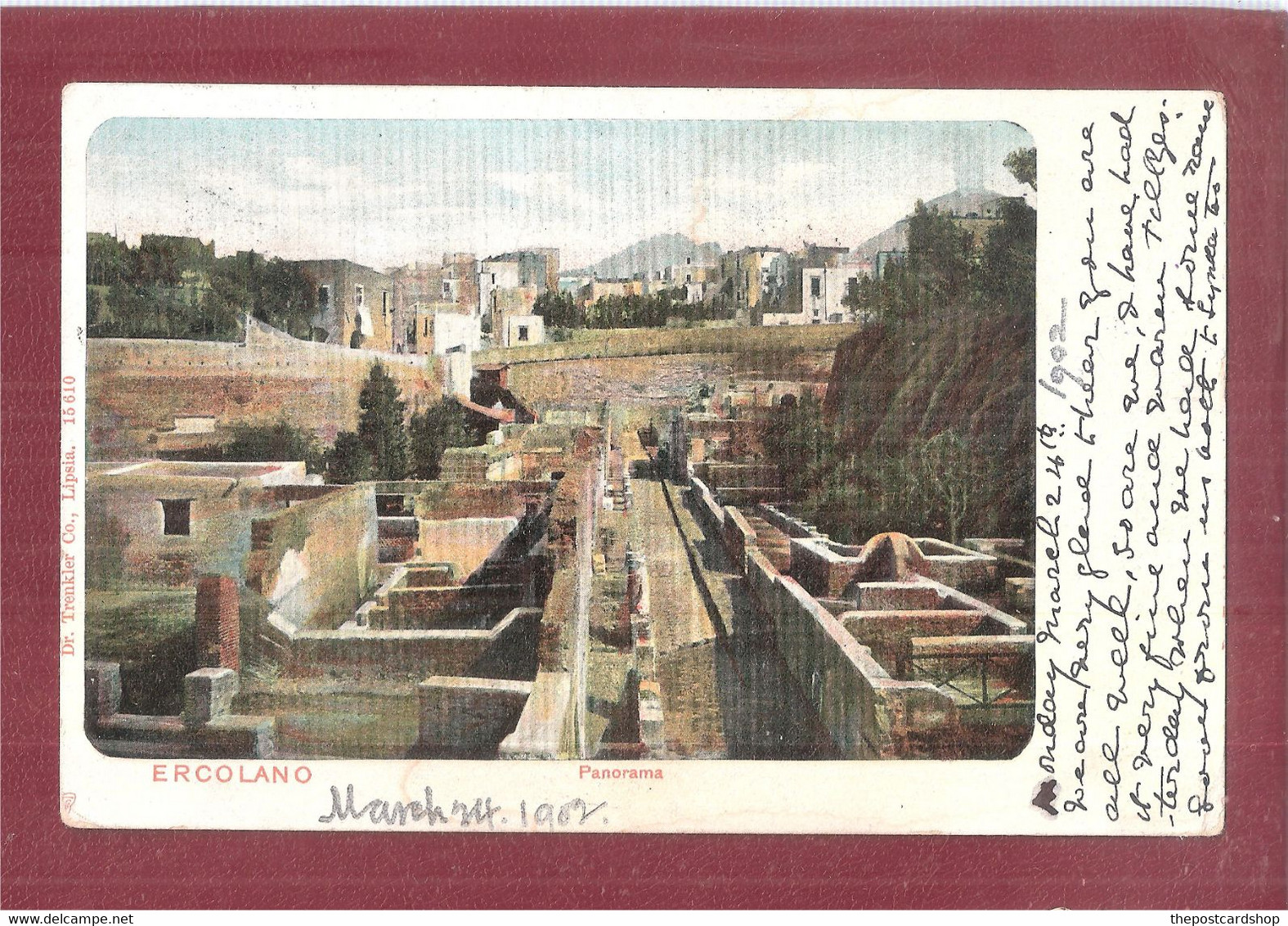 Cartolina Ercolano VIAGGIATA Used HOTEL QUISISANA STAMP POSTMARK - Ercolano