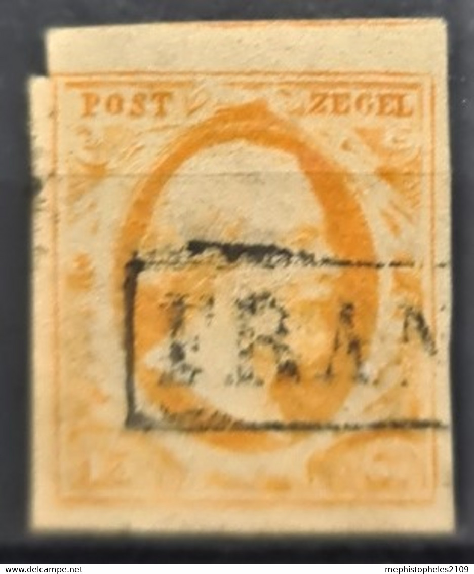 NETHERLANDS 1852 - Canceled - Sc# 3 - 15c - Usados