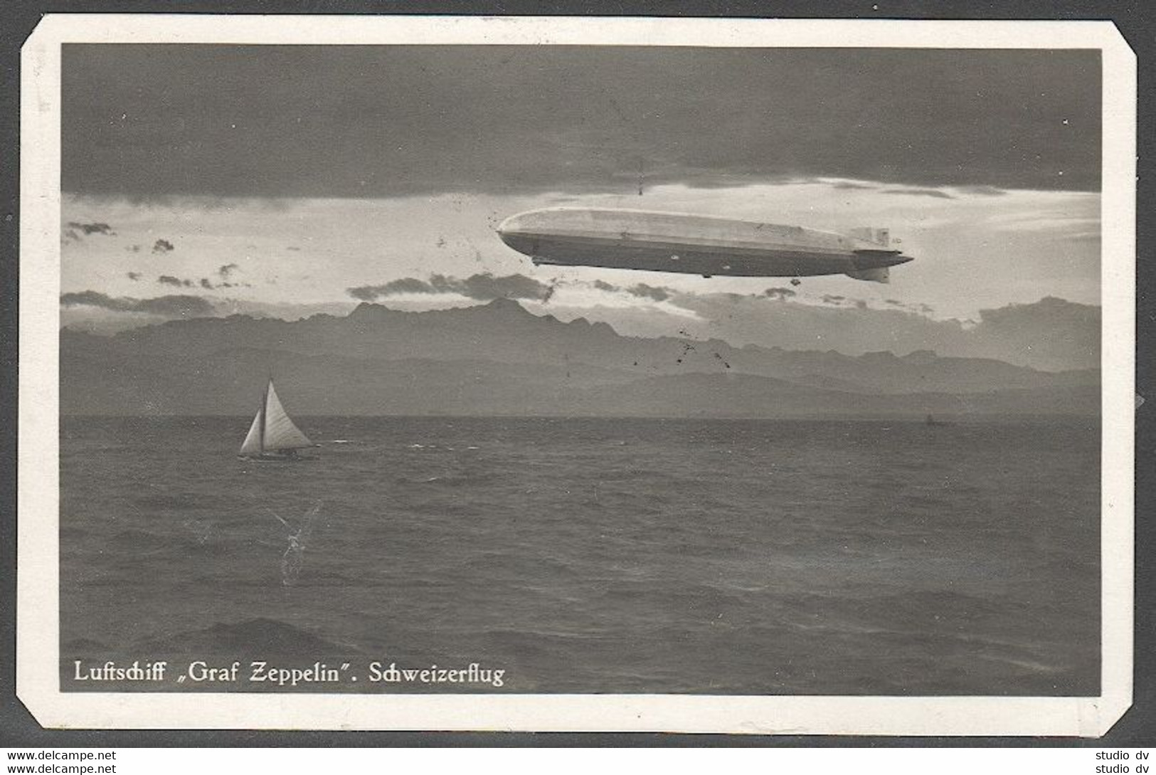 Graf Zeppelin Flight 1930 Postal Card Germany - Estonia Estland; 24.9.30 - Estonia