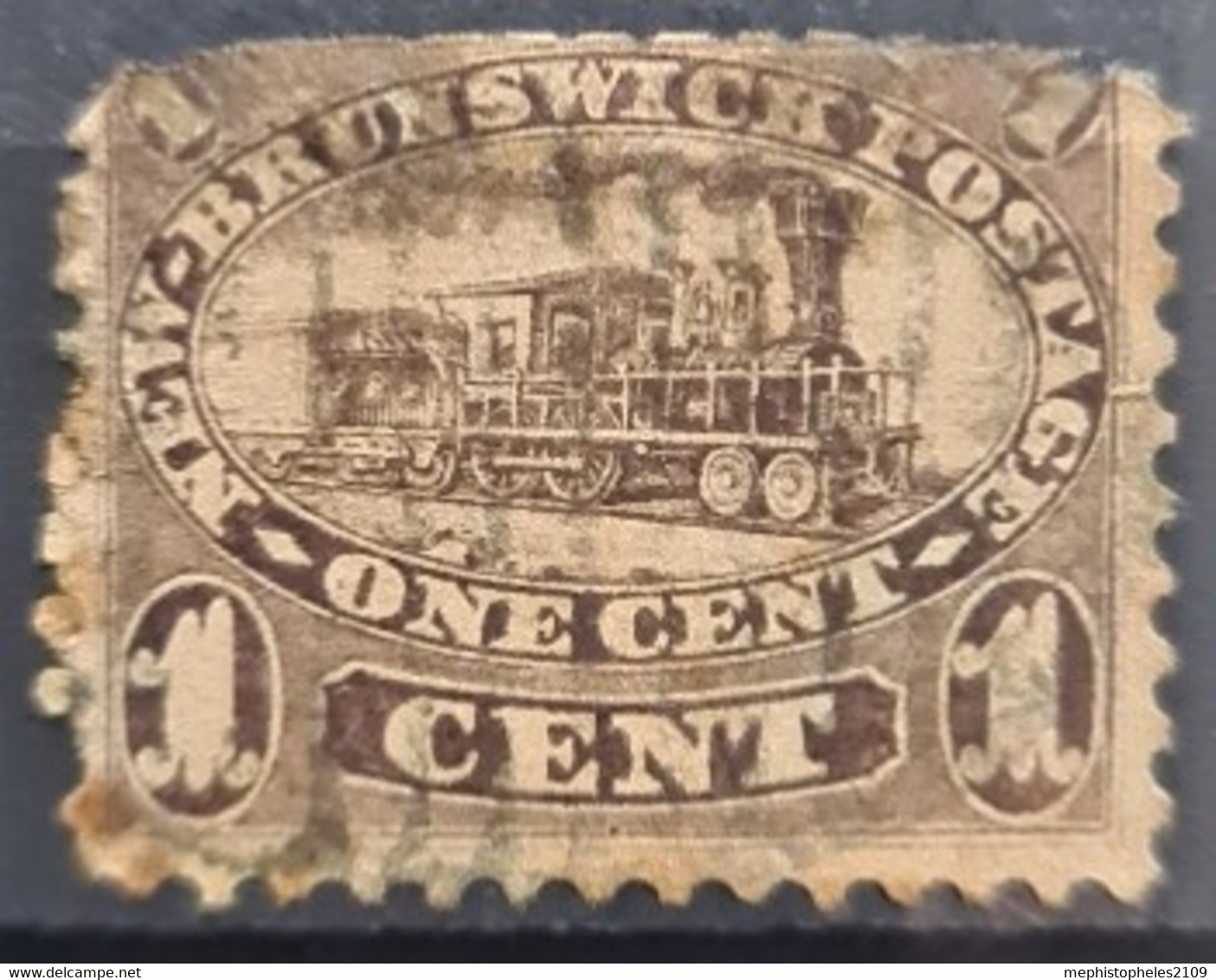 NEW BRUNSWICK 1860/63 - Canceled - Sc# 6a - 1c - Used Stamps