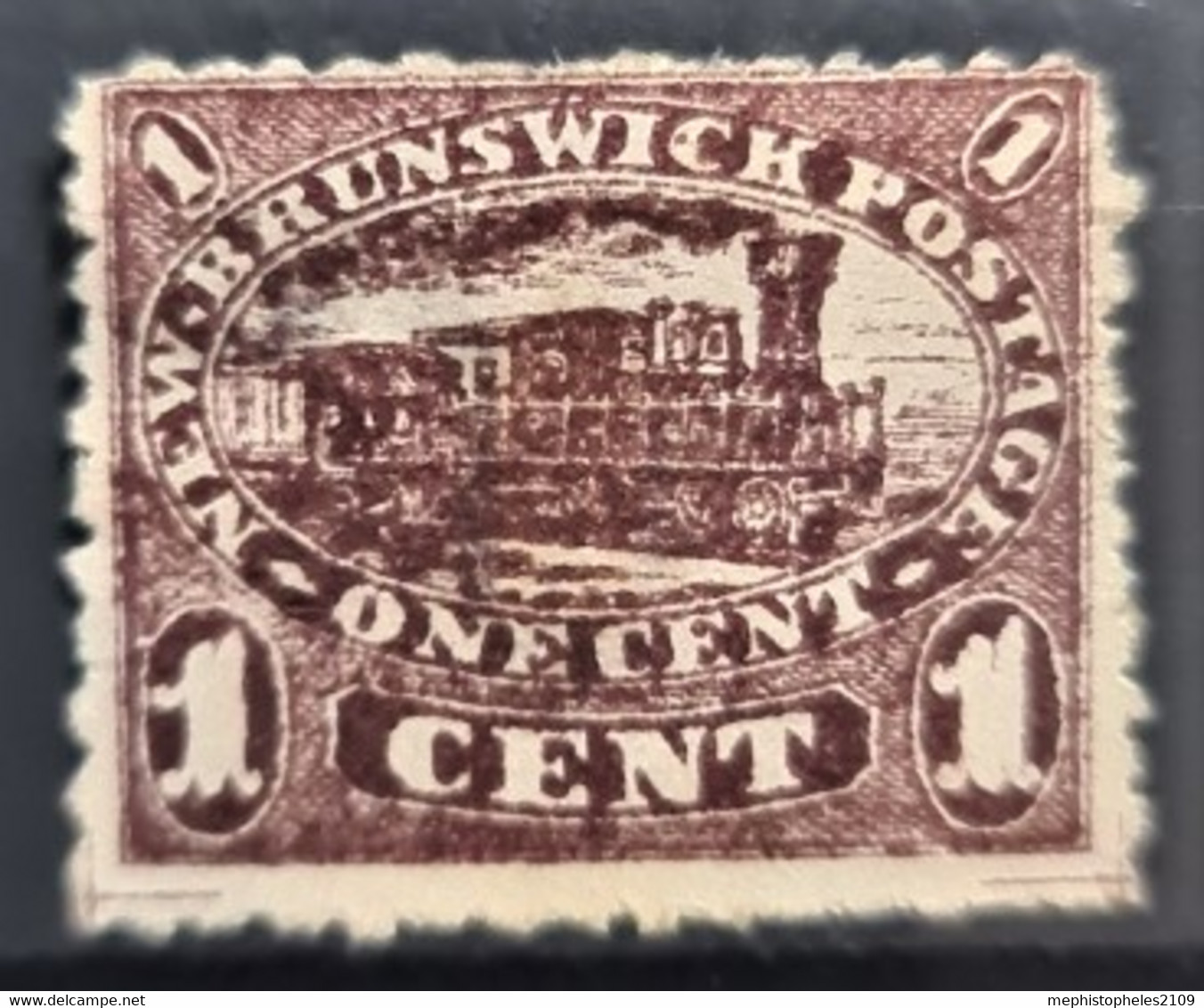 NEW BRUNSWICK 1860/63 - Canceled - Sc# 6 - 1c - Used Stamps