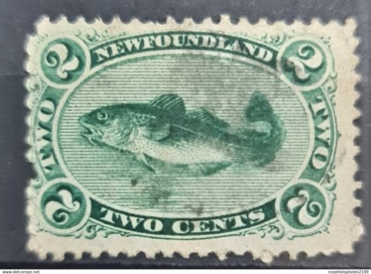 NEWFOUNDLAND 1865 - Canceled - Sc# 24 - 2c - 1865-1902