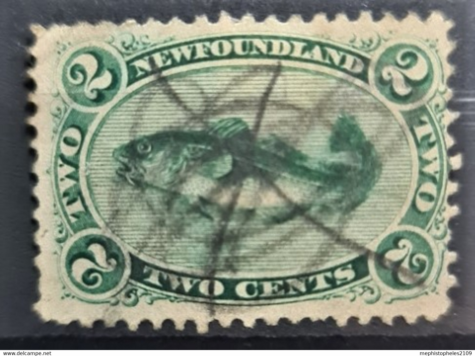 NEWFOUNDLAND 1865 - Canceled - Sc# 24 - 2c - 1865-1902