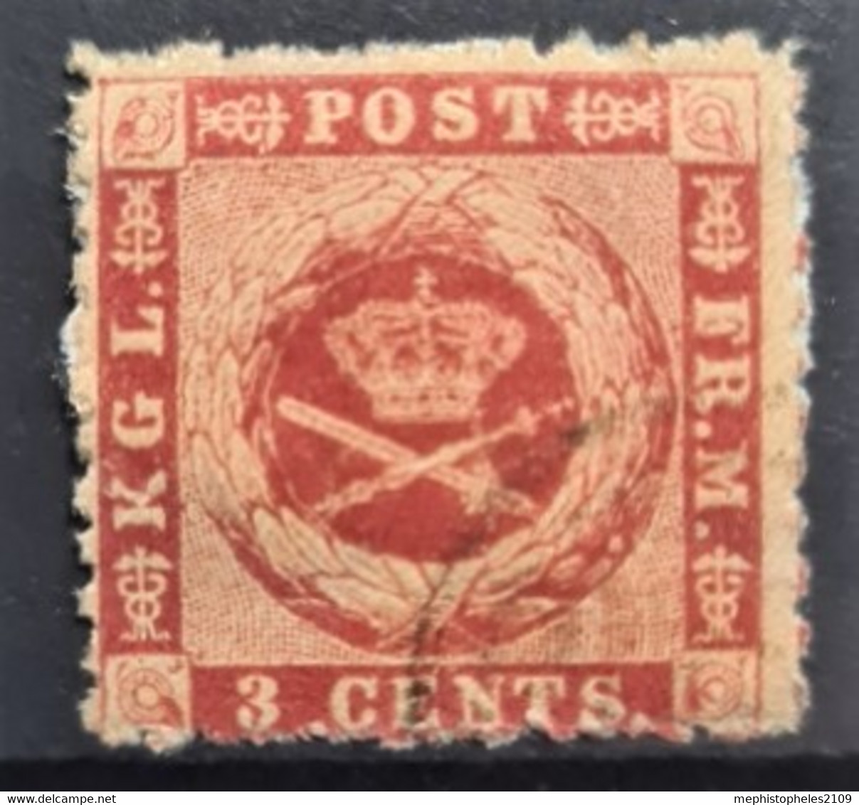 DANISCH WESTINDIES 1872 - Canceled - Sc# 3 - 3c - Danimarca (Antille)