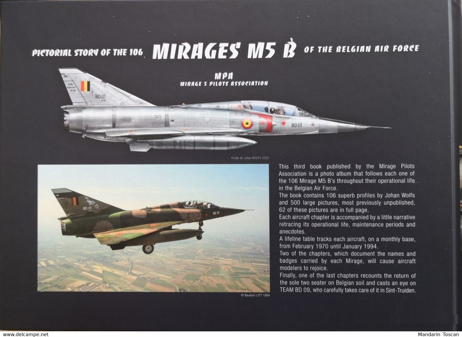 Mirage M5 B Belgian Air Force (Aviation Dassault Mirage Belgique) - Otros & Sin Clasificación