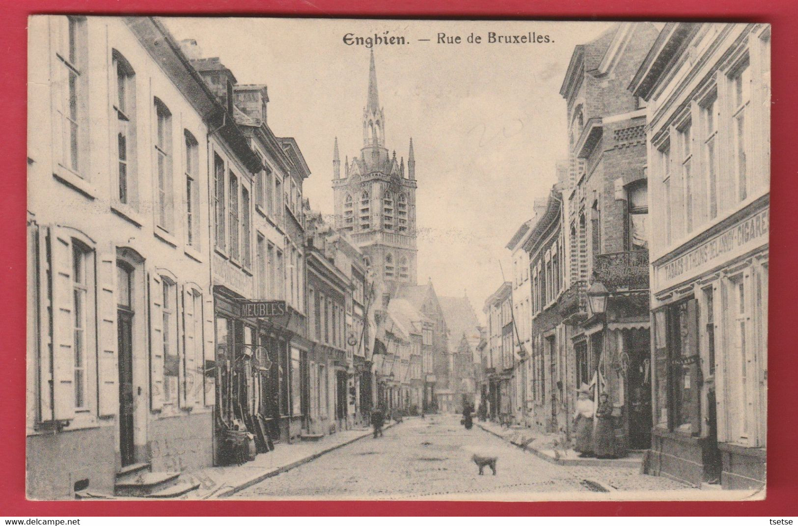 Enghien  - Rue De Bruxelles  - 1933 ( Voir Verso ) - Enghien - Edingen