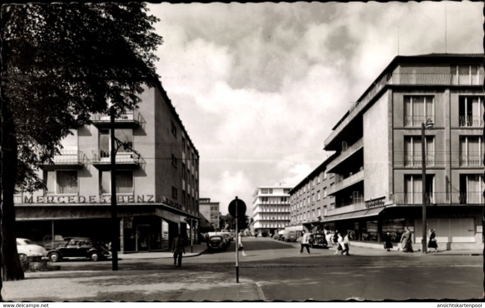 CPA Krefeld Am Niederrhein, Stadtpartie, Mercedes Benz - Andere & Zonder Classificatie