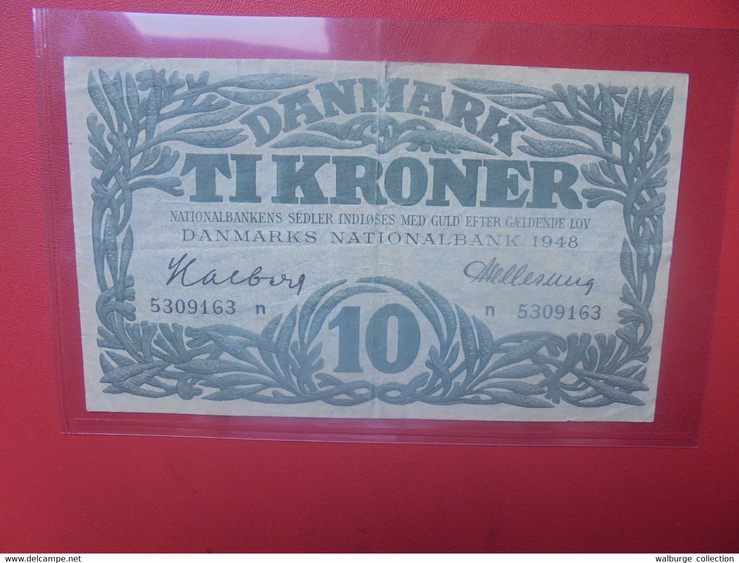 DANEMARK 10 KRONER 1948 Circuler (B.24) - Danimarca