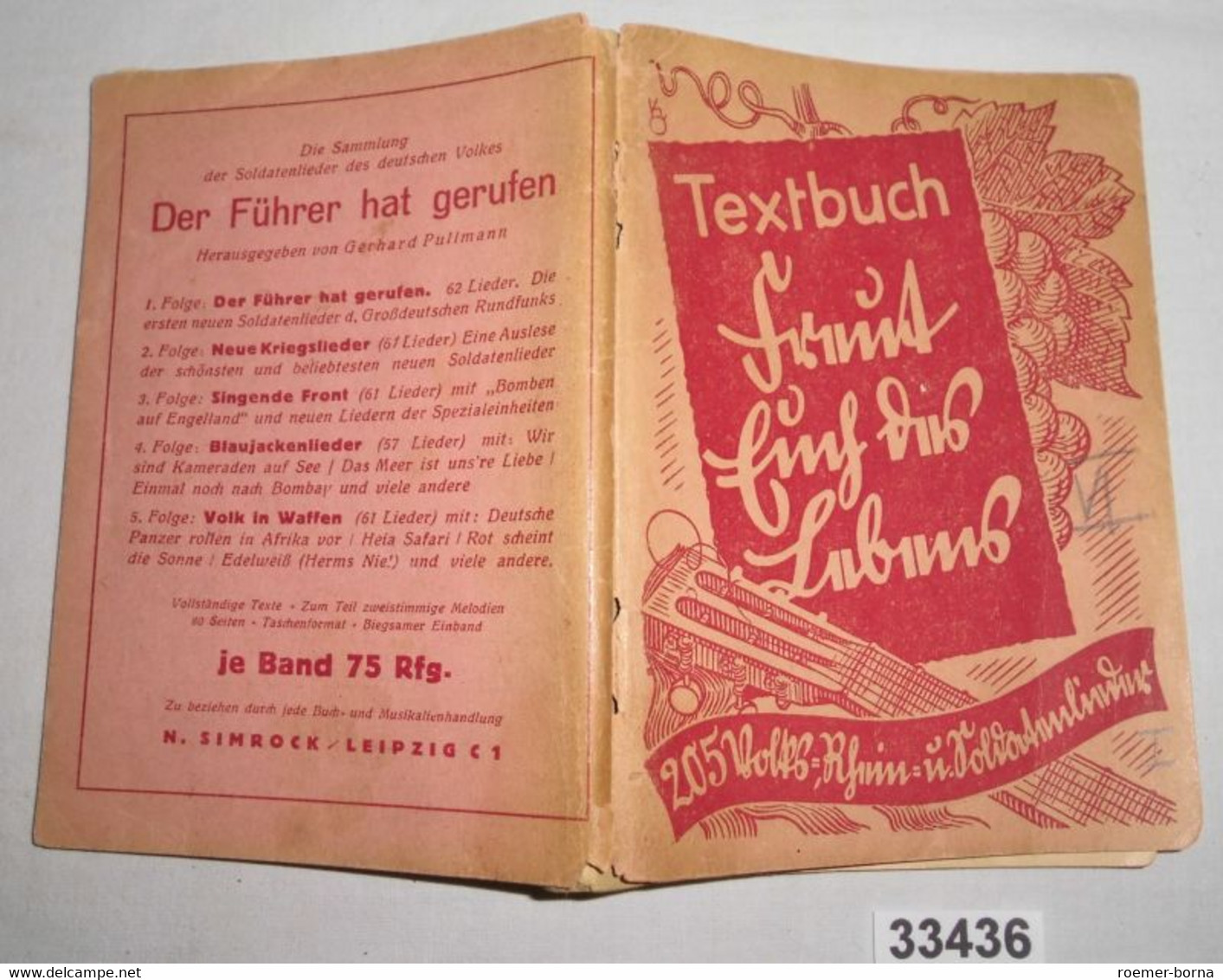 Freut Euch Des Lebens - Textbuch - Musique