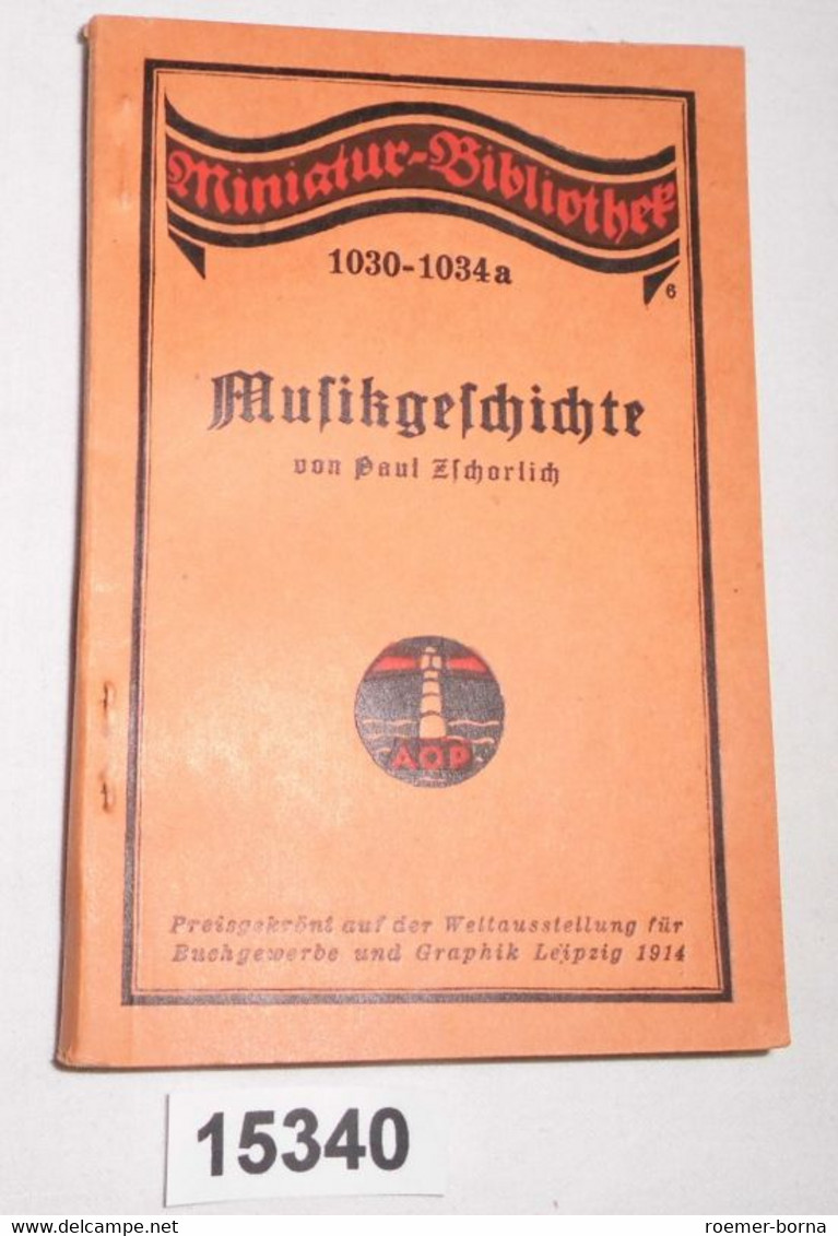 Miniatur-Bibliothek Nr. 1030-1034a: Musikgeschichte - Musique