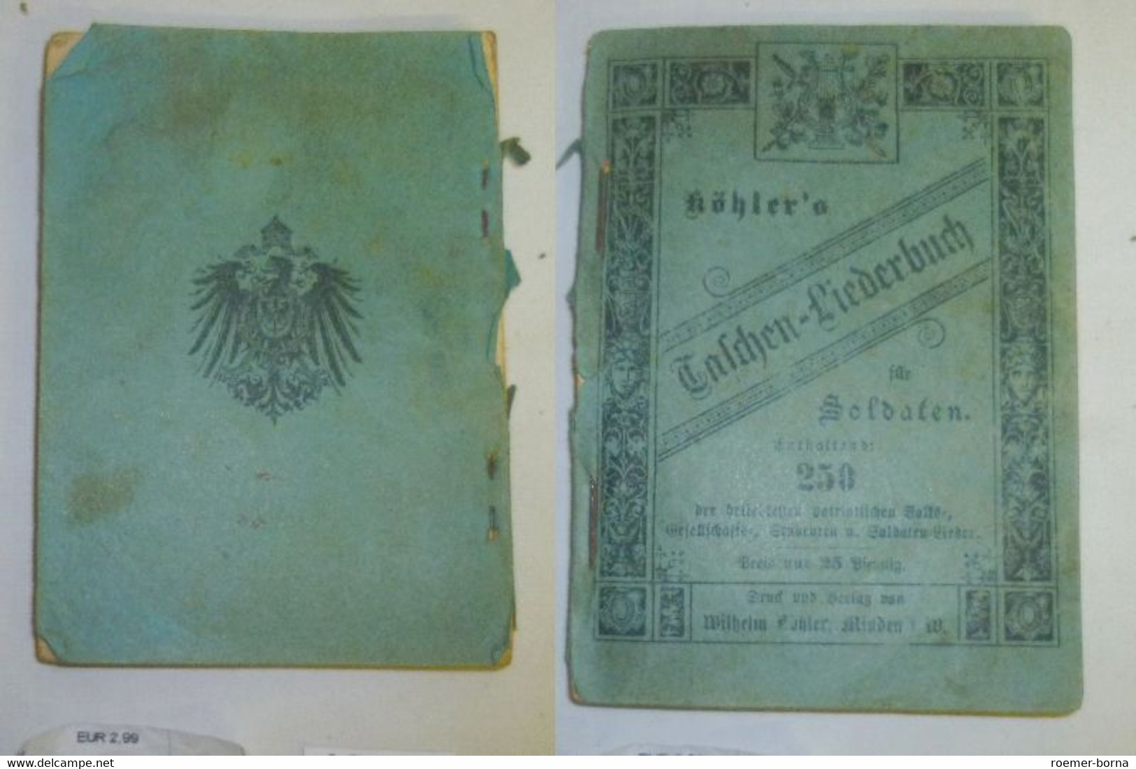 Köhler's Taschen-Liederbuch Für Soldaten - Musique