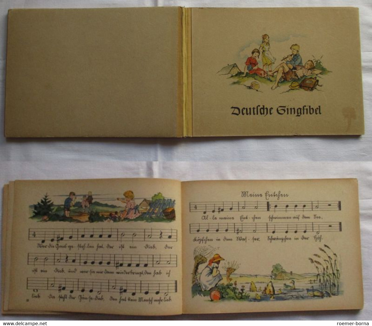 Deutsche Singfibel Für Die Unteren Vier Jahrgänge Der Volksschule - Ausgabe Für Den Gau Thüringen - Música