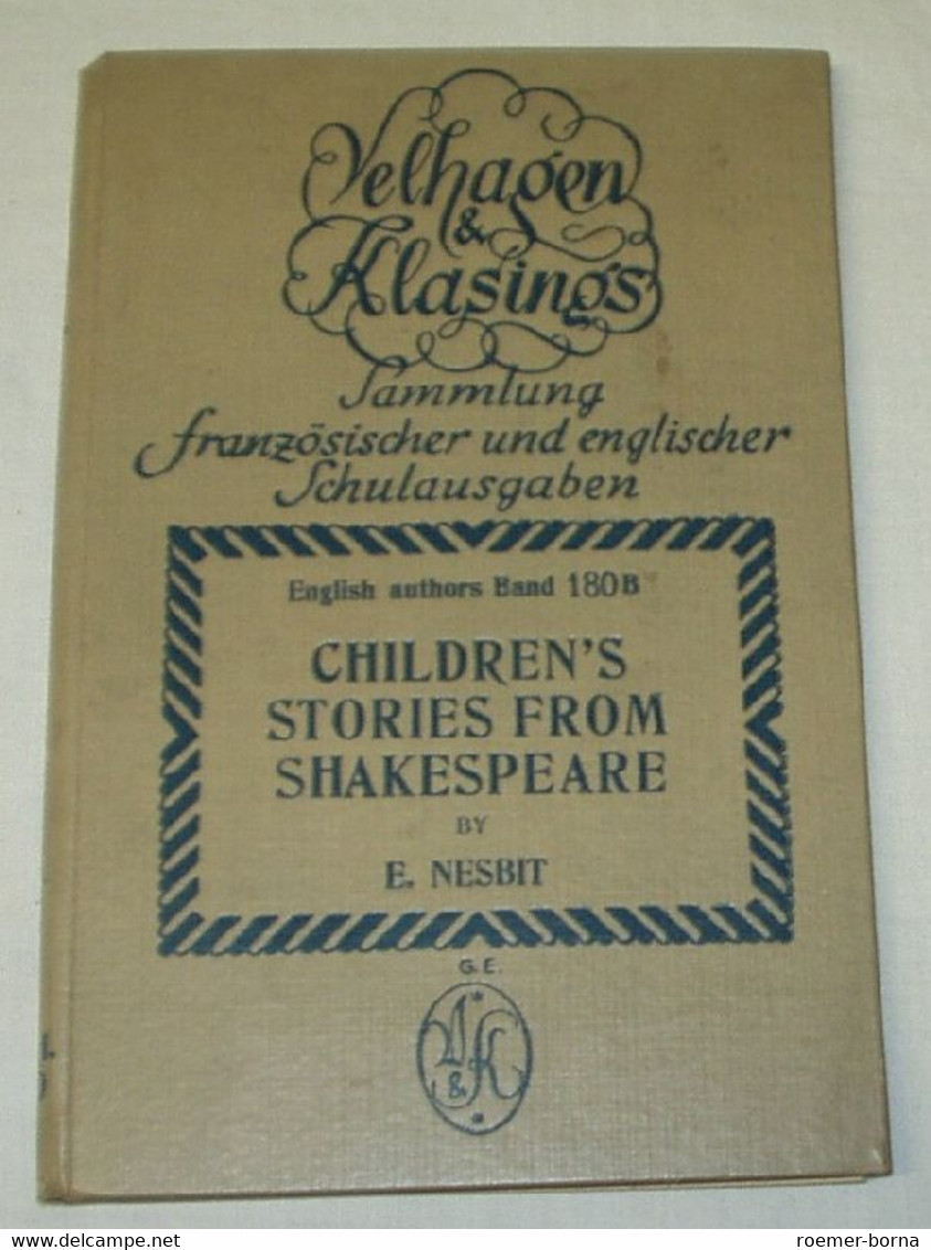 Children's Stories From Shakespeare / Velhagen & Klasings Sammlung Französischer Und Englischer Schulausgaben / English - School Books