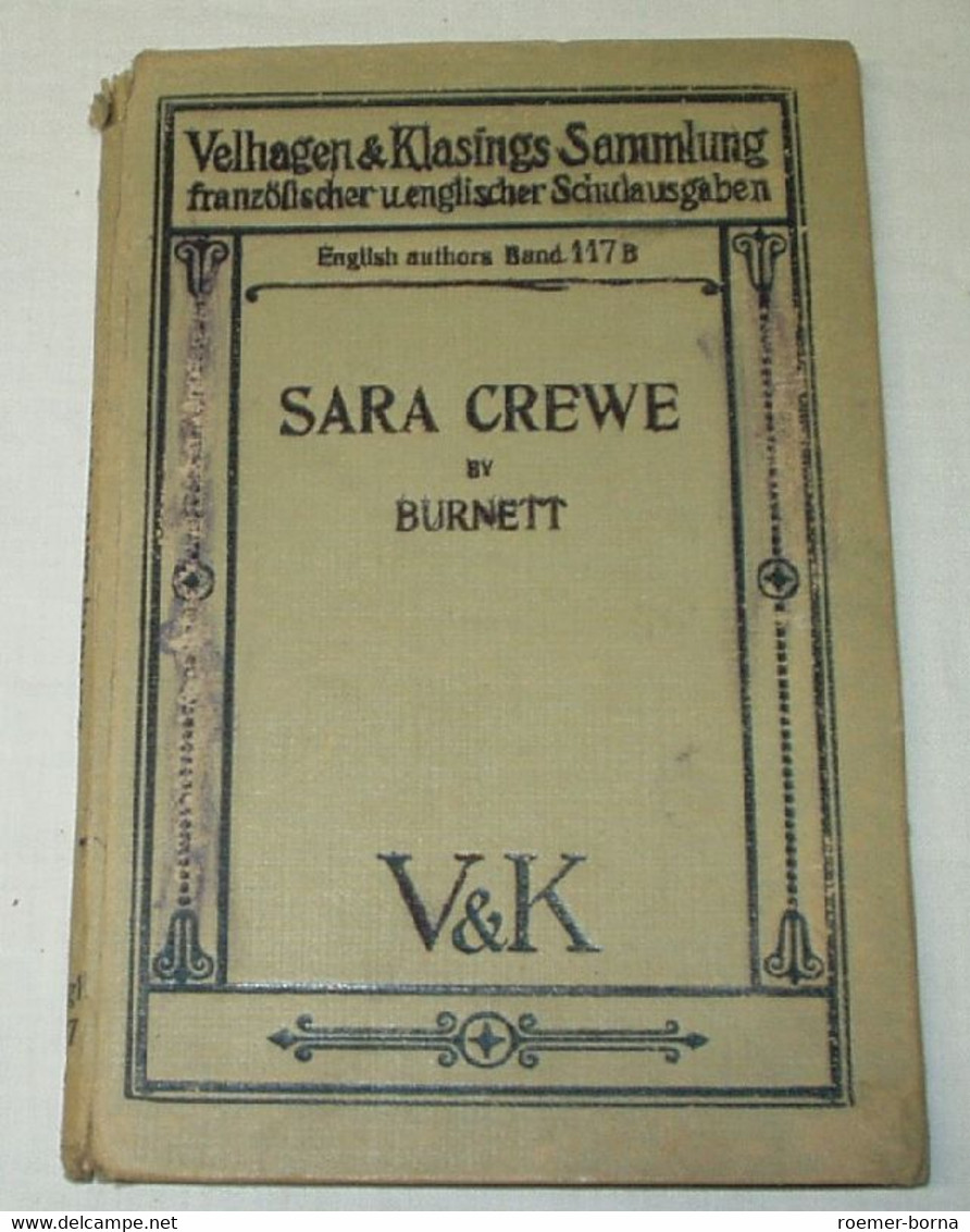 Sara Crewe / Velhagen & Klasings Sammlung Französischer Und Englischer Schulausgaben / English Authors Band 117 B - School Books