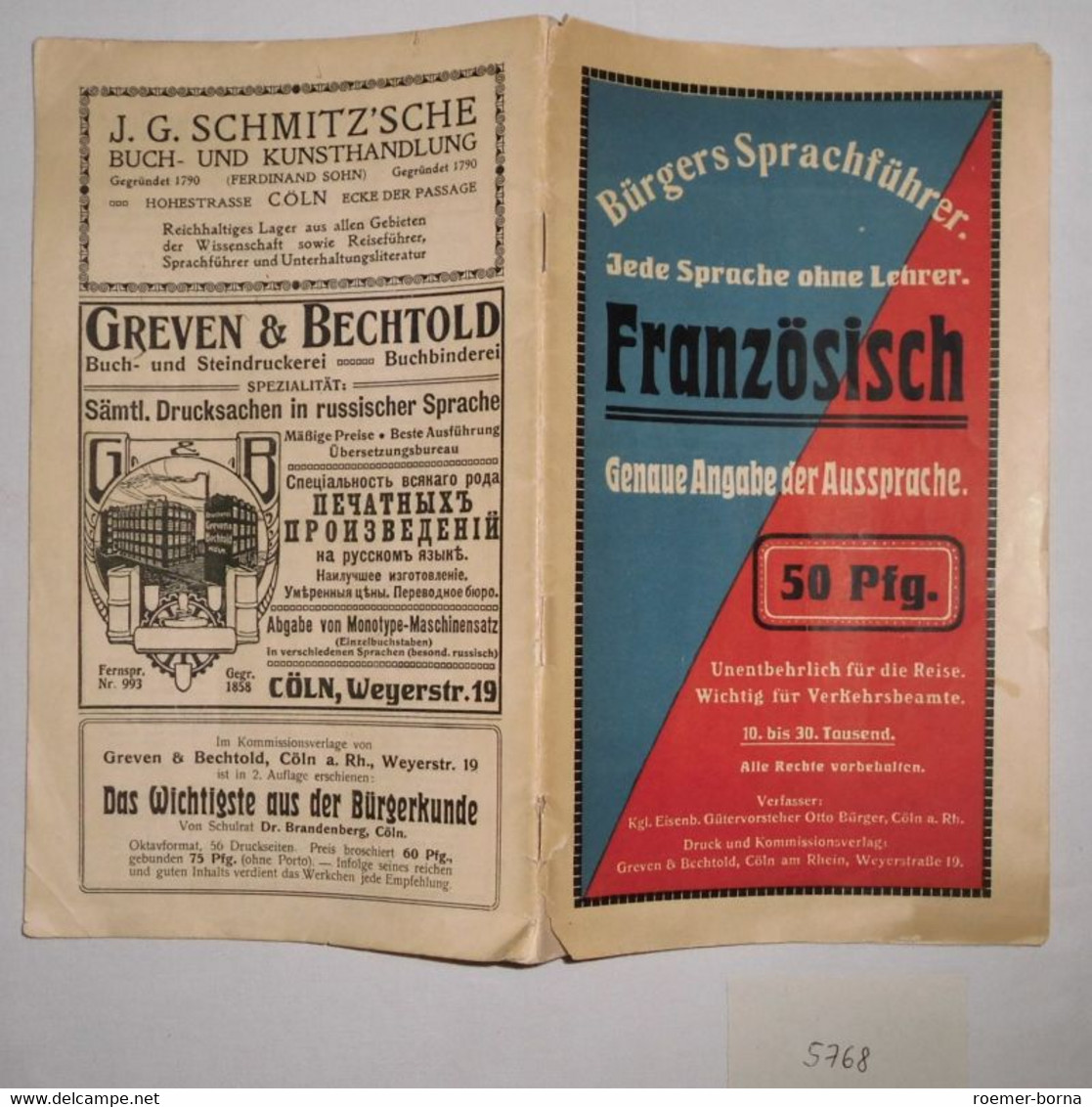 Bürgers Sprachführer Französisch - School Books