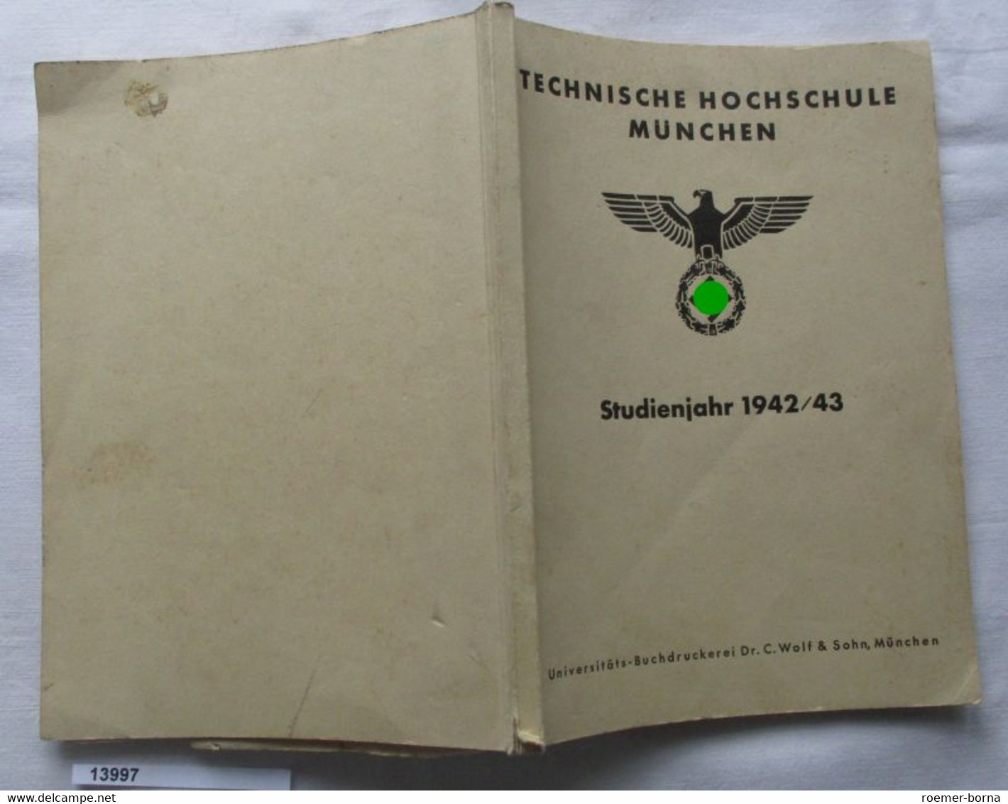 Vorlesungsverzeichnis Und Studienpläne - Studienjahr 1942/43 - Livres Scolaires