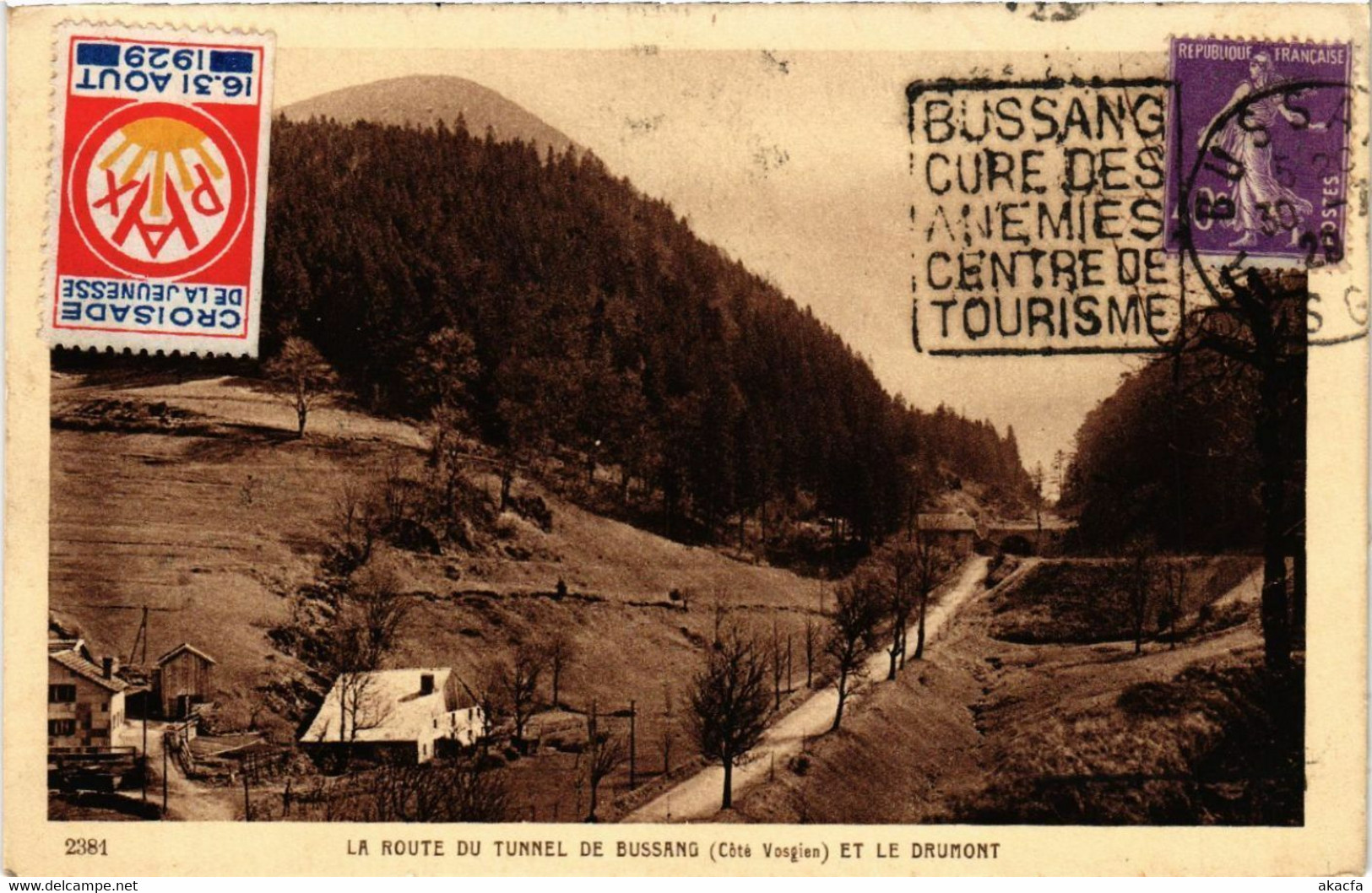 CPA La Route Du Tunnel - De BUSSANG Et Le Drumont (455531) - Col De Bussang
