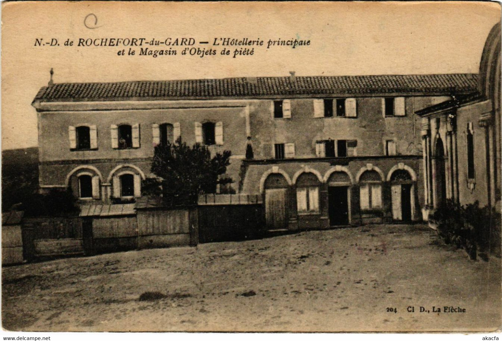 CPA N.-D. De ROCHEFORT-du-GARD - L'Hotellerie Principale Et Le (458819) - Rochefort-du-Gard