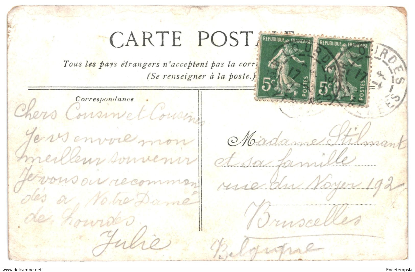 CPA - Carte postale - Lot de 50  cartes postales de France- Lourdes  - VMloud-2