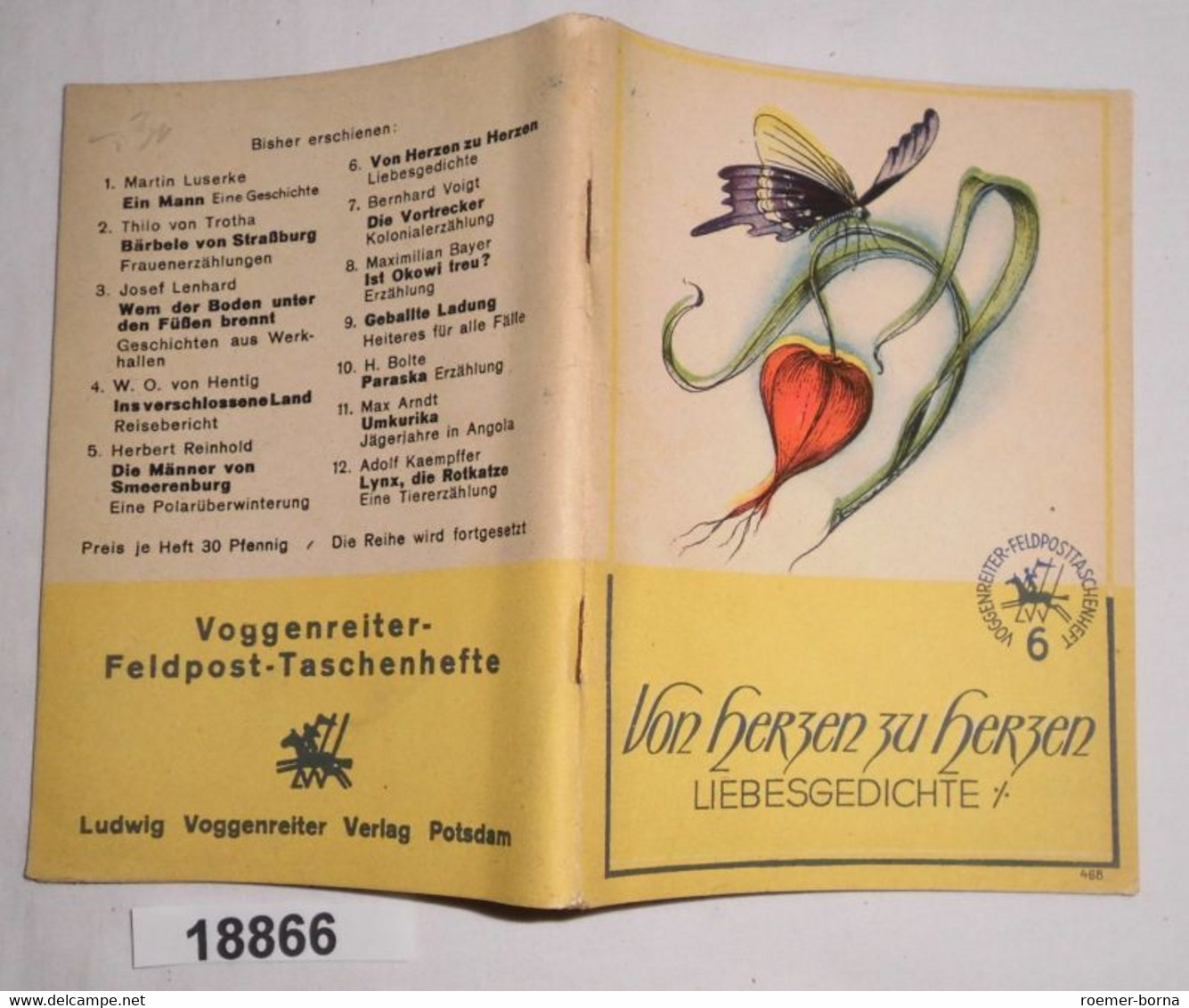 Von Herzen Zu Herzen - Liebesgedichte Aus Acht Jahrhunderten (Voggenreiter-Feldposttaschenheft 6) - Poésie & Essais