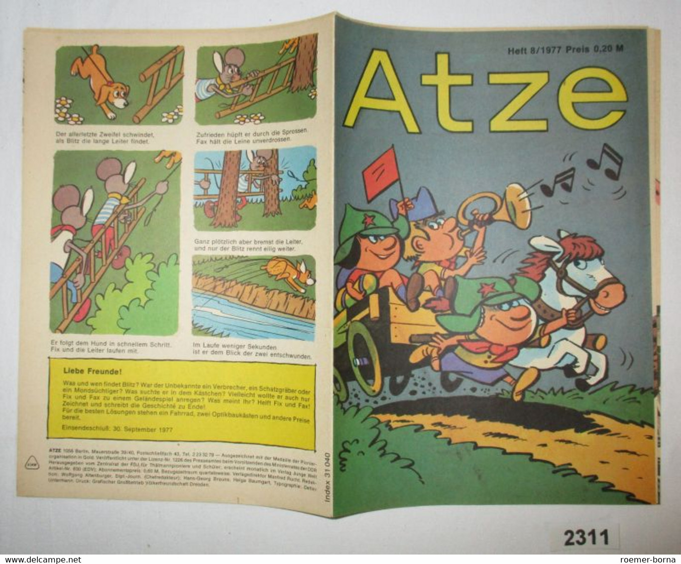 Atze Heft 8 Von 1977 - Other & Unclassified