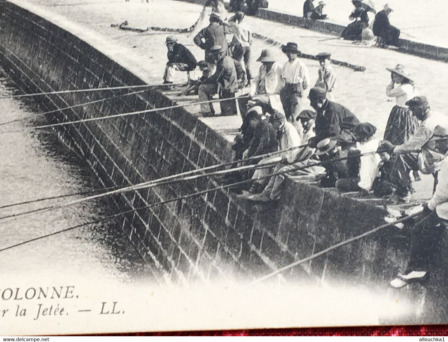 Sables D'Olonne[85]Vendée Les Sables D'Olonne Pays-de La Loire-☛Carte Postale CPA-☛animée Pécheurs A La Ligne Sur Jetée - Sables D'Olonne