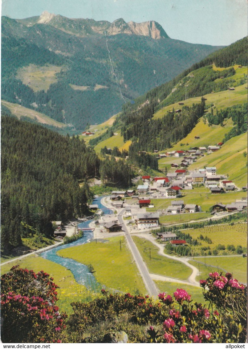 A13381-PANORAMA VIEW GERLOS VILLAGE, MOUNTAINS VIEW TIROL AUSTRIA USED STAMP POSTCARD - Gerlos