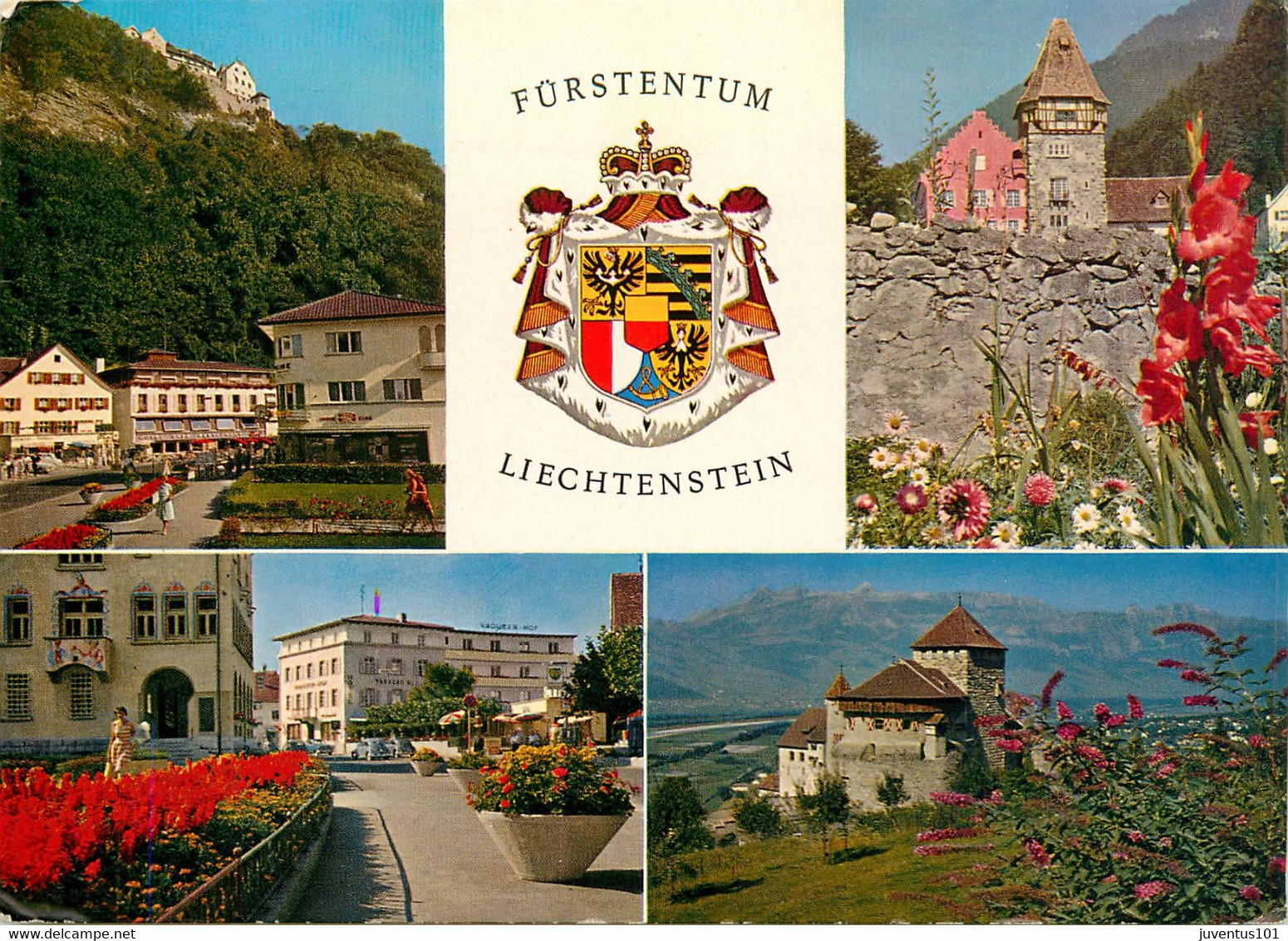CPSM Liechtenstein-Vaduz-Multivues-Beau Timbre     L837 - Liechtenstein
