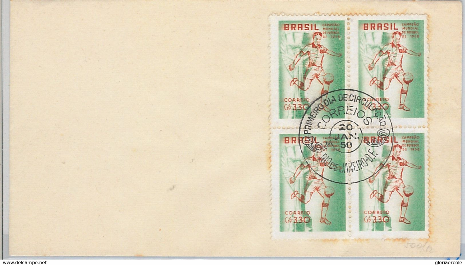 54372 - FOOTBALL - BRAZIL - POSTAL HISTORY: FDC COVER 1959 - 1958 – Suède