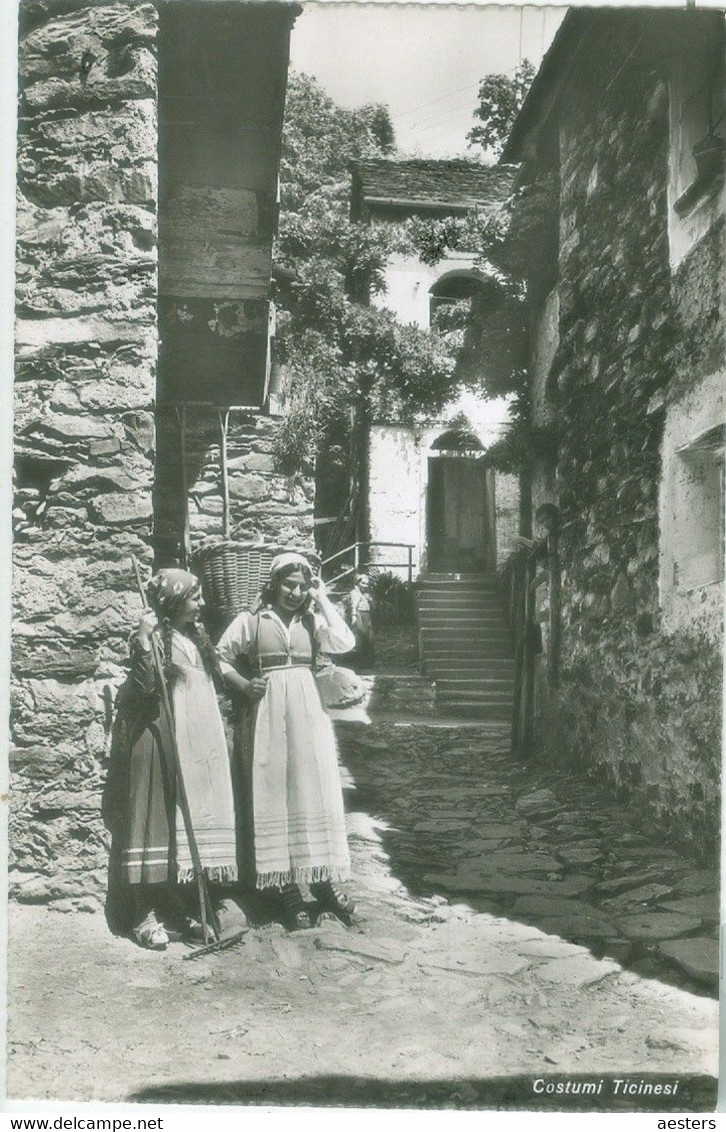 Costumi Ticinesi 1953 - Voyagé. (Wehrli - Zürich) - Otros & Sin Clasificación