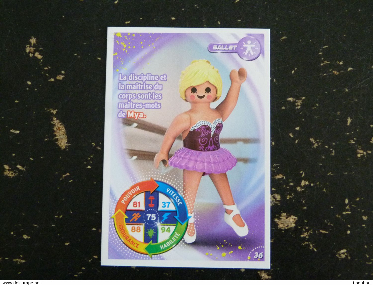 CARTE CARREFOUR PLAYMOBIL N° 36 - BALLET DANSE - Other & Unclassified