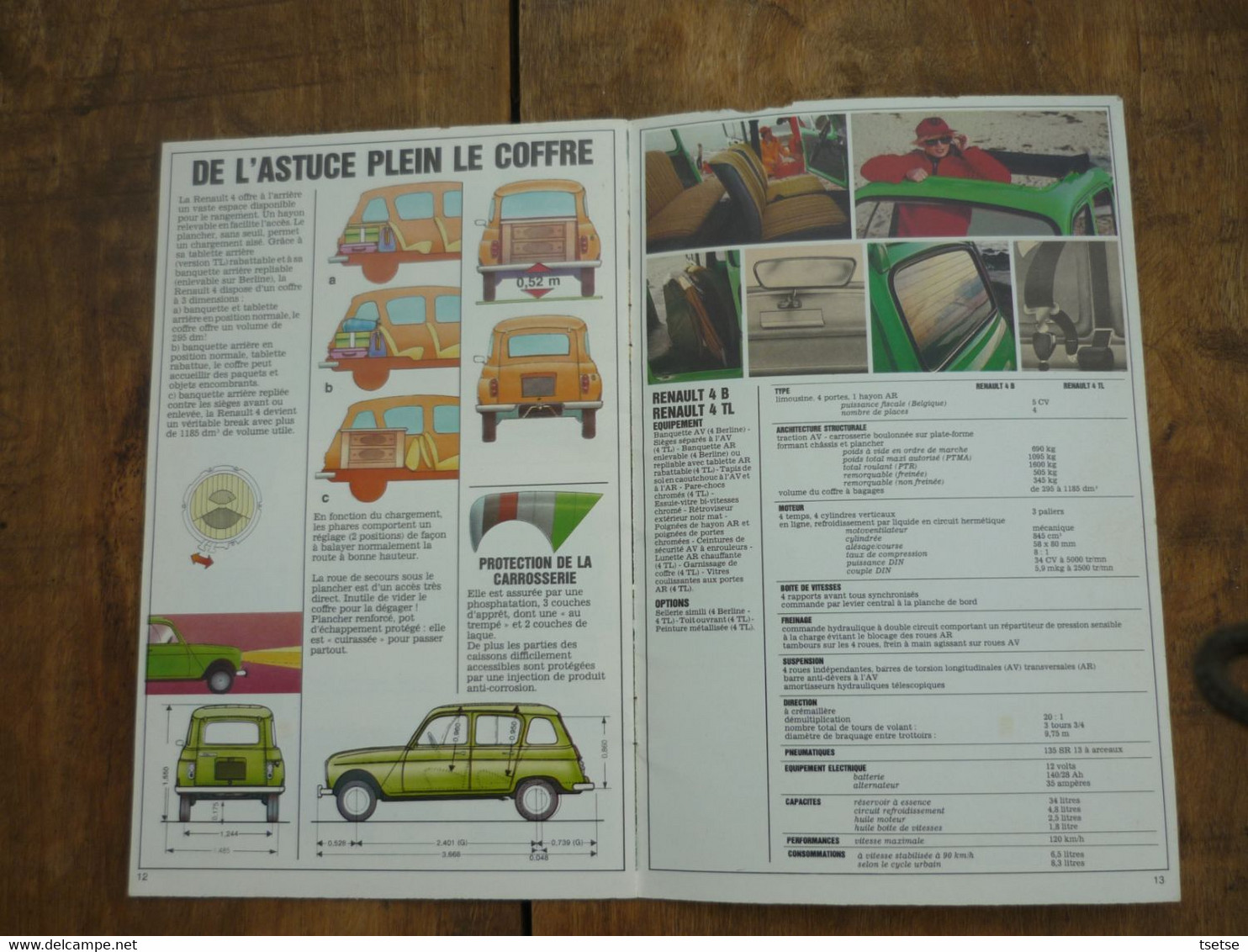 Revue ( Prospectus ) Renault R 4 ... Année 1977 - Auto