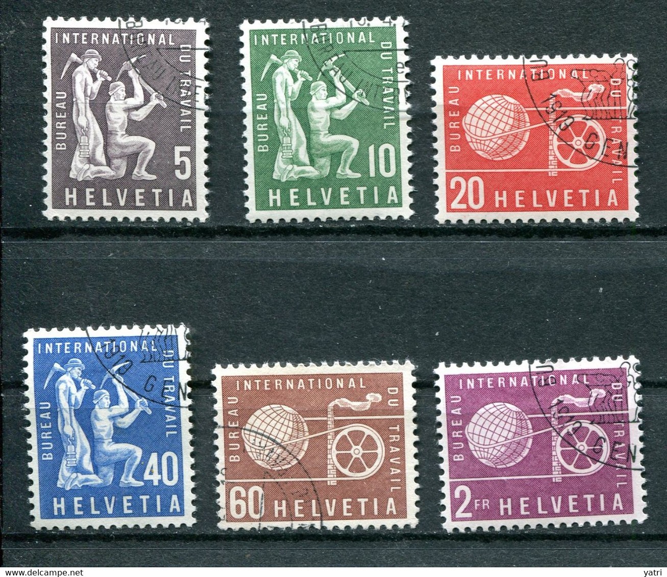 Svizzera (1956) - ILO / BIT - Mi. 94/99 Ø - OIT